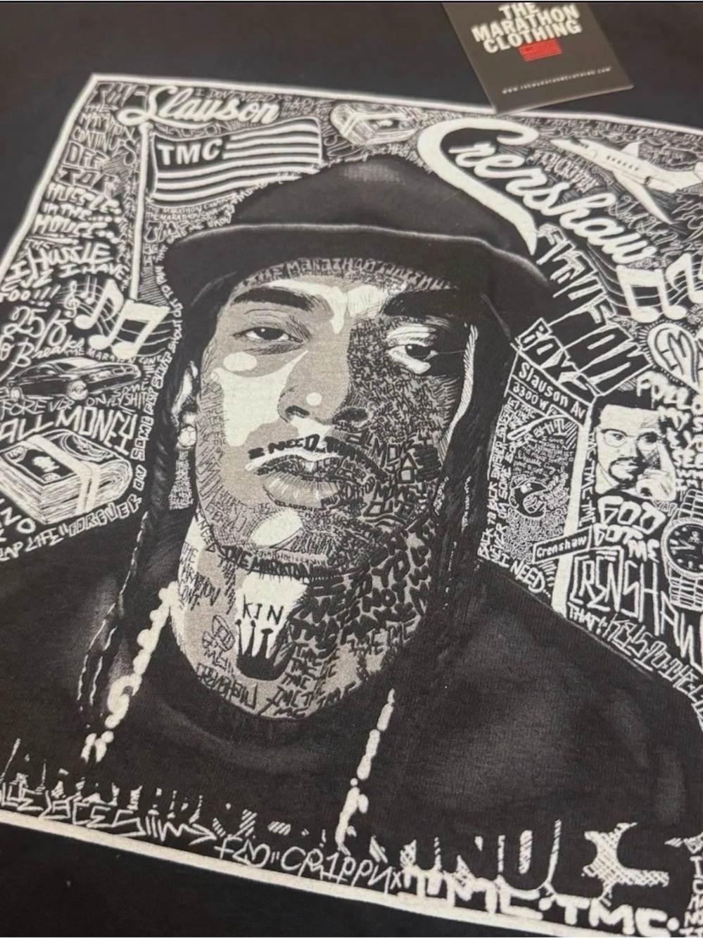 The Marathon Clothing Black & White Portrait Graphic Print